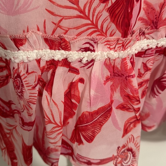 Pink tropical patterned coverup - Picture 5 of 5